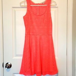 Neon Pink lace dress, like new condition.